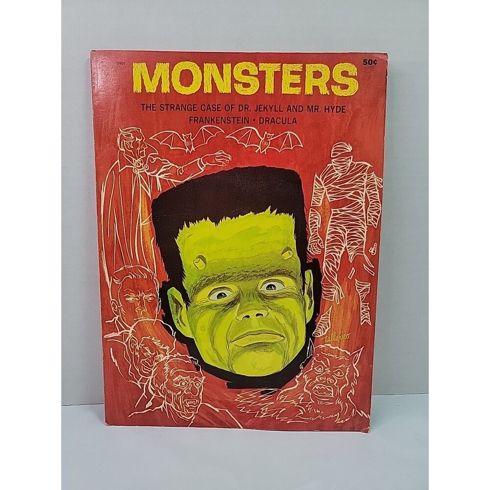 1965 Monsters Wonder Books Dr Jekyll Frankenstein Dracula  Horror Paperback